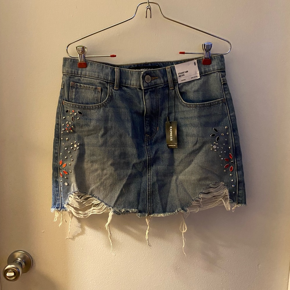Brand new denim skirt